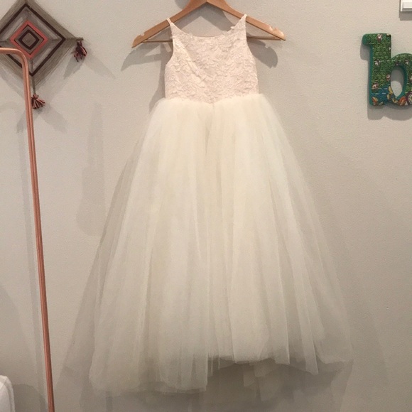 NWT Pink Flower Girl Sleeveless Strap Dress Size 4T
